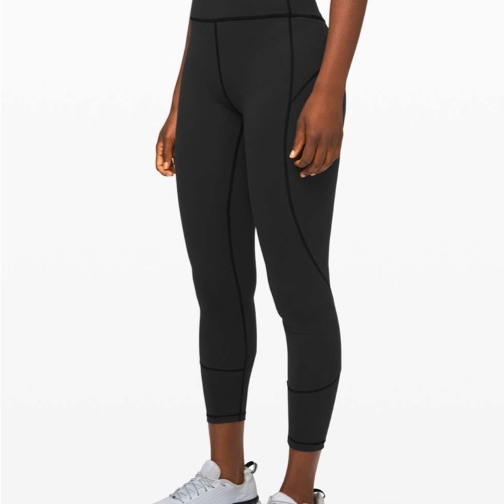 Lululemon‎ In Movement Tight 25” Everlux Black (DIY) Legging Size 6 Women